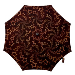 Gold Stars Spiral Chic Hook Handle Umbrellas (small)