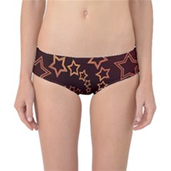 Gold Stars Spiral Chic Classic Bikini Bottoms