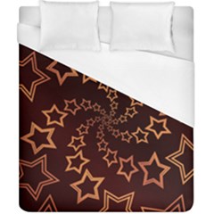 Gold Stars Spiral Chic Duvet Cover (california King Size)