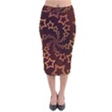 Gold Stars Spiral Chic Velvet Midi Pencil Skirt View1