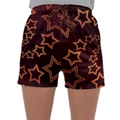 Gold Stars Spiral Chic Sleepwear Shorts