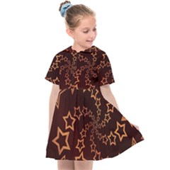 Gold Stars Spiral Chic Kids  Sailor Dress