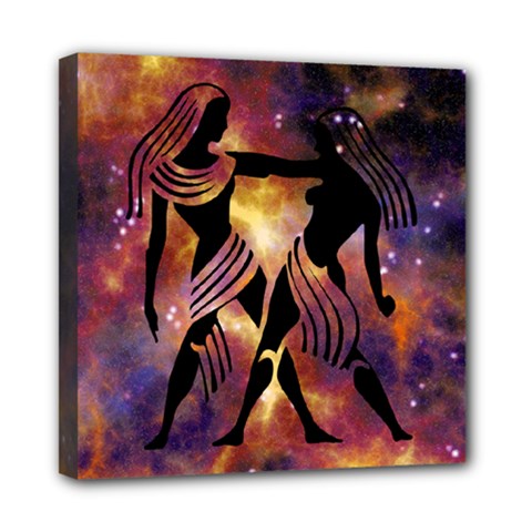 Zodiac Horoscope Astrology Mini Canvas 8  X 8  (stretched)