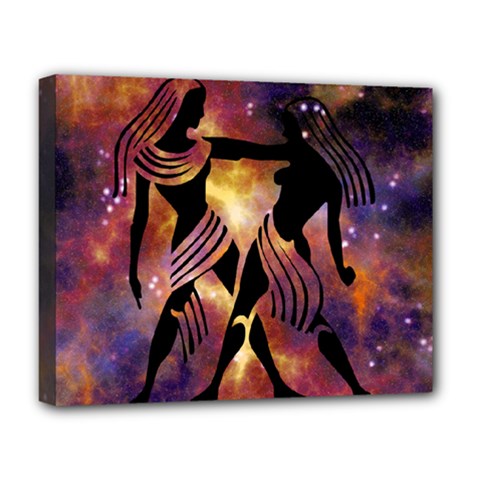 Zodiac Horoscope Astrology Deluxe Canvas 20  X 16  (stretched)