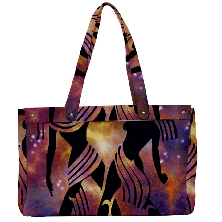 Zodiac Horoscope Astrology Canvas Work Bag