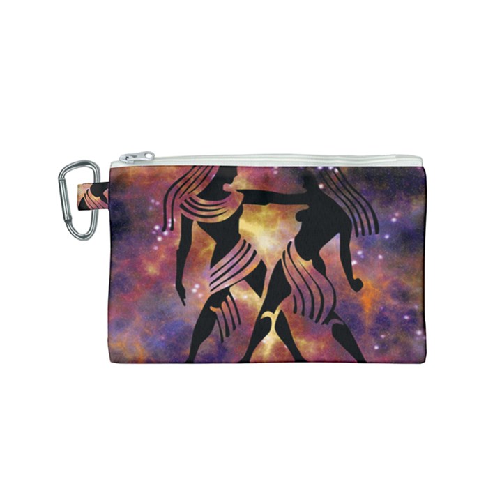 Zodiac Horoscope Astrology Canvas Cosmetic Bag (Small)