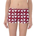 Graphic Heart Pattern Red White Reversible Boyleg Bikini Bottoms View1