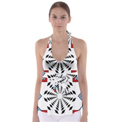 Star Illusion Mandala Babydoll Tankini Top