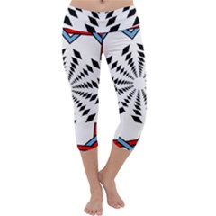 Star Illusion Mandala Capri Yoga Leggings