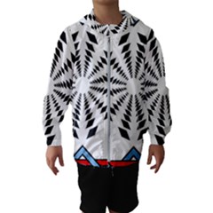 Star Illusion Mandala Kids  Hooded Windbreaker