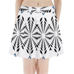 Star Illusion Mandala Pleated Mini Skirt