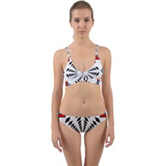 Star Illusion Mandala Wrap Around Bikini Set by HermanTelo