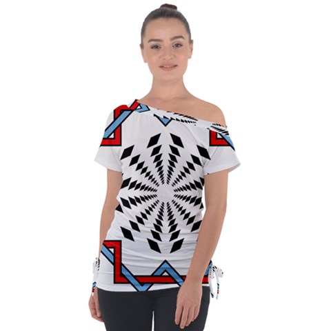 Star Illusion Mandala Tie-up Tee by HermanTelo