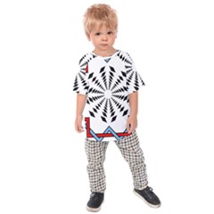 Star Illusion Mandala Kids  Raglan Tee