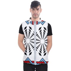 Star Illusion Mandala Men s Puffer Vest