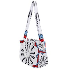 Star Illusion Mandala Rope Handles Shoulder Strap Bag by HermanTelo