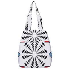 Star Illusion Mandala Center Zip Backpack