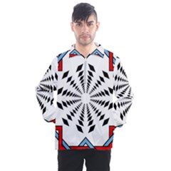 Star Illusion Mandala Men s Half Zip Pullover