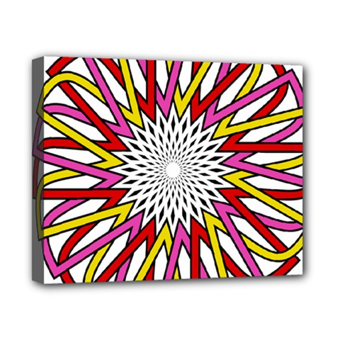 Sun Abstract Mandala Canvas 10  X 8  (stretched)