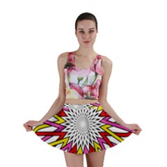 Sun Abstract Mandala Mini Skirt