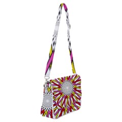 Sun Abstract Mandala Shoulder Bag With Back Zipper