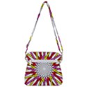 Sun Abstract Mandala Zipper Messenger Bag View3