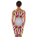 Sun Abstract Mandala Wrap Front Bodycon Dress View2