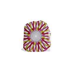 Sun Abstract Mandala Drawstring Pouch (xs)