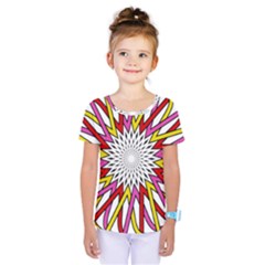 Sun Abstract Mandala Kids  One Piece Tee