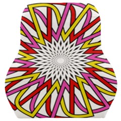 Sun Abstract Mandala Car Seat Back Cushion 