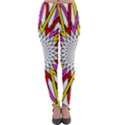 Sun Abstract Mandala Lightweight Velour Leggings View1