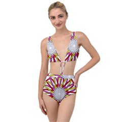 Sun Abstract Mandala Tied Up Two Piece Swimsuit