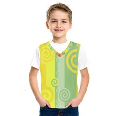 Ring Kringel Background Abstract Yellow Kids  Sportswear