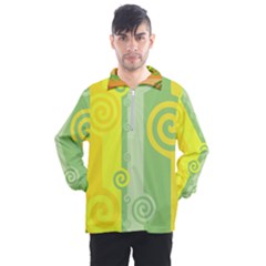 Ring Kringel Background Abstract Yellow Men s Half Zip Pullover by HermanTelo