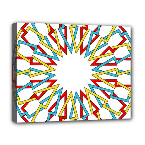 Wheel Complex Symbol Mandala Deluxe Canvas 20  X 16  (stretched) by HermanTelo