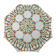 Wheel Complex Symbol Mandala Golf Umbrellas