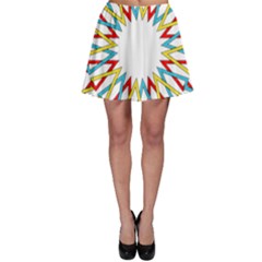 Wheel Complex Symbol Mandala Skater Skirt