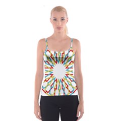 Wheel Complex Symbol Mandala Spaghetti Strap Top