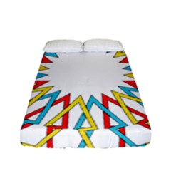 Wheel Complex Symbol Mandala Fitted Sheet (full/ Double Size)