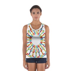 Wheel Complex Symbol Mandala Sport Tank Top 