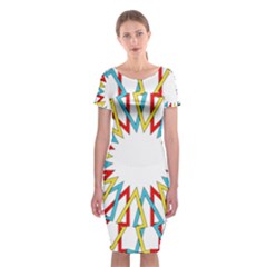 Wheel Complex Symbol Mandala Classic Short Sleeve Midi Dress by HermanTelo