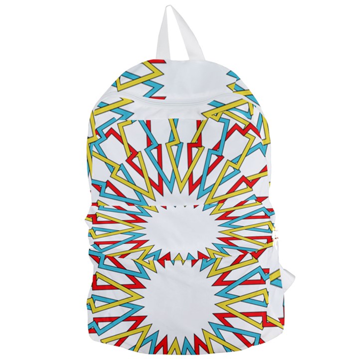 Wheel Complex Symbol Mandala Foldable Lightweight Backpack