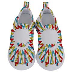 Wheel Complex Symbol Mandala Kids  Velcro No Lace Shoes