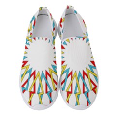 Wheel Complex Symbol Mandala Women s Slip On Sneakers