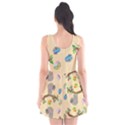 Sloth Neutral Color Cute Cartoon Scoop Neck Skater Dress View2