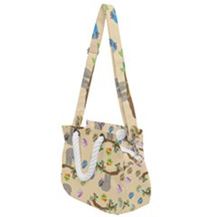 Sloth Neutral Color Cute Cartoon Rope Handles Shoulder Strap Bag