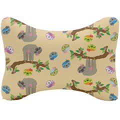 Sloth Neutral Color Cute Cartoon Seat Head Rest Cushion