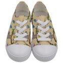 Sloth Neutral Color Cute Cartoon Kids  Low Top Canvas Sneakers View1