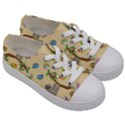 Sloth Neutral Color Cute Cartoon Kids  Low Top Canvas Sneakers View3