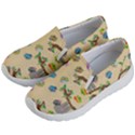 Sloth Neutral Color Cute Cartoon Kids  Lightweight Slip Ons View2